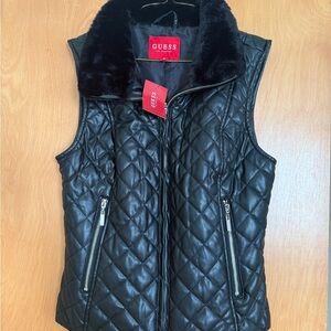 Guess Black Quilted Vest